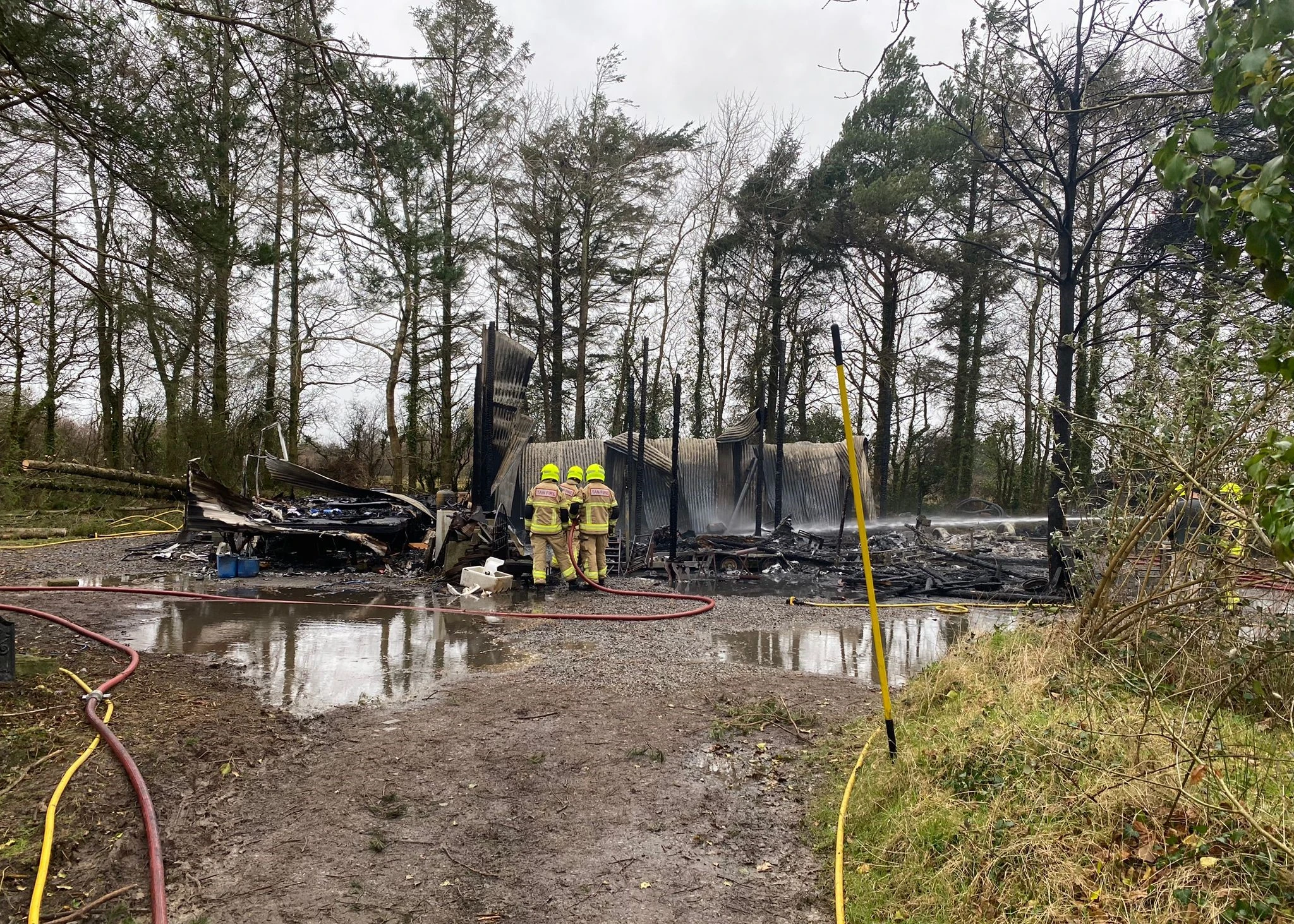 Saundersfoot Shed Fire 01